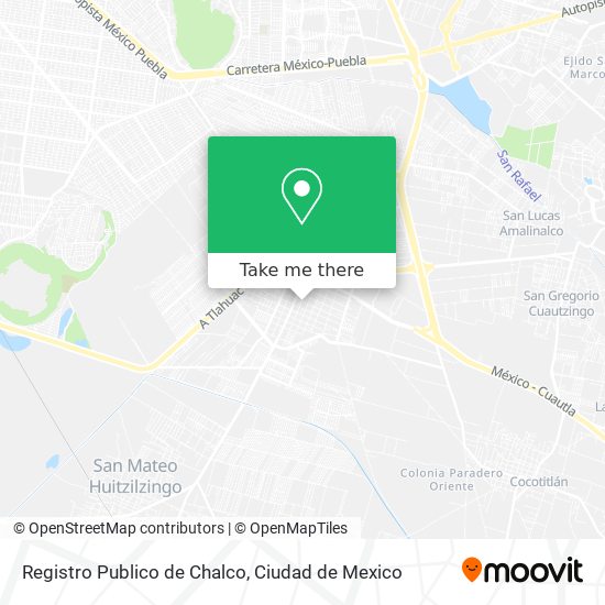 Registro Publico de Chalco map