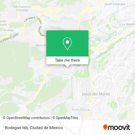 Bodegas Isb map