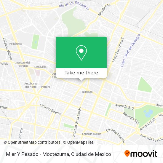 Mier Y Pesado - Moctezuma map