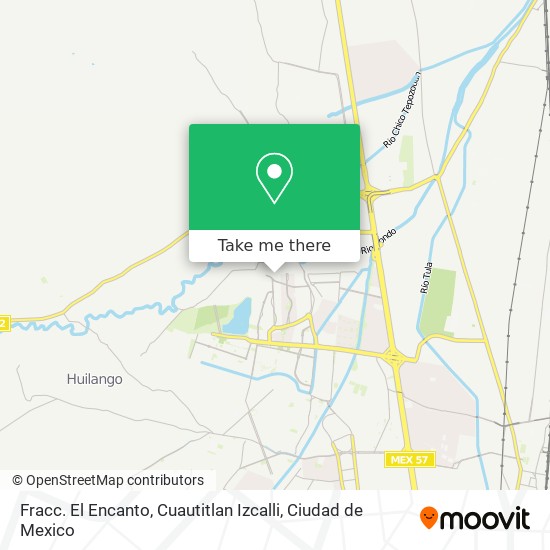 Fracc. El Encanto, Cuautitlan Izcalli map
