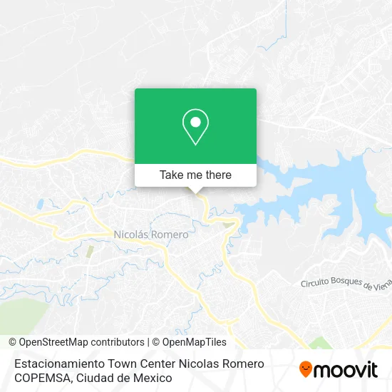 Mapa de Estacionamiento Town Center Nicolas Romero COPEMSA