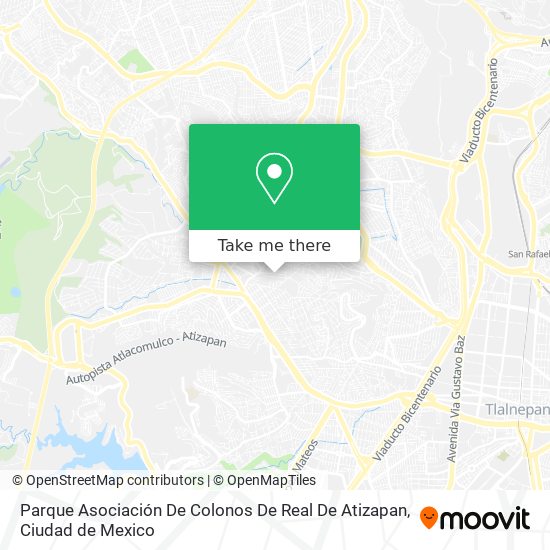 Parque Asociación De Colonos De Real De Atizapan map