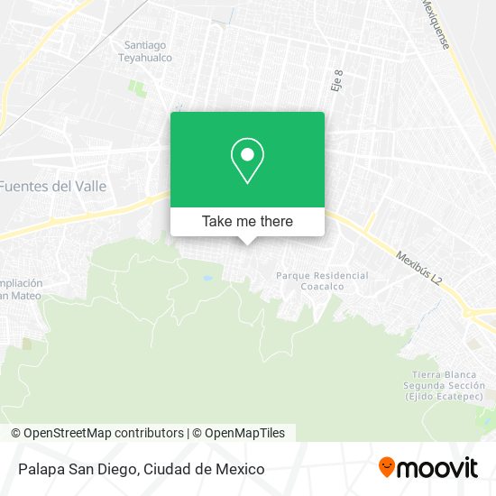 Palapa San Diego map