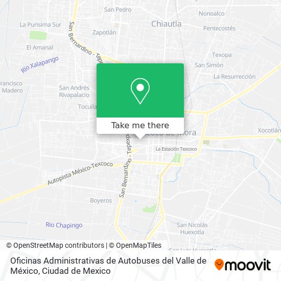 Oficinas Administrativas de Autobuses del Valle de México map