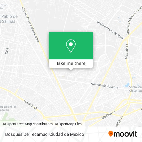 Mapa de Bosques De Tecamac