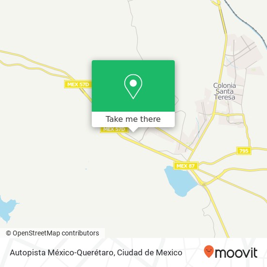 Mapa de Autopista México-Querétaro