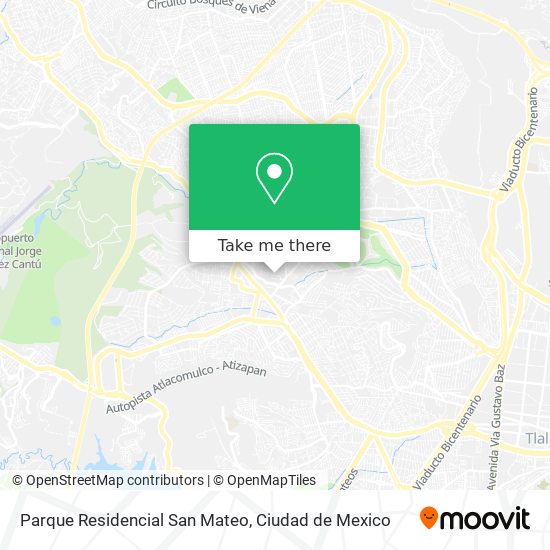 Mapa de Parque Residencial San Mateo