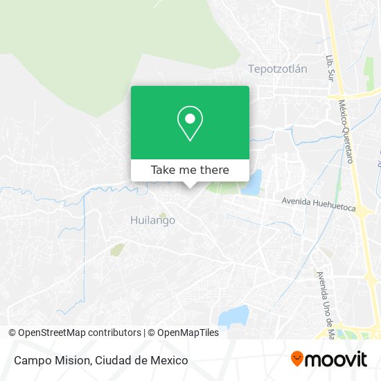 How to get to Campo Mision in Huehuetoca by Bus?