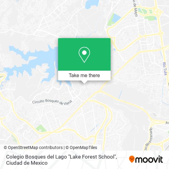 Colegio Bosques del Lago "Lake Forest School" map
