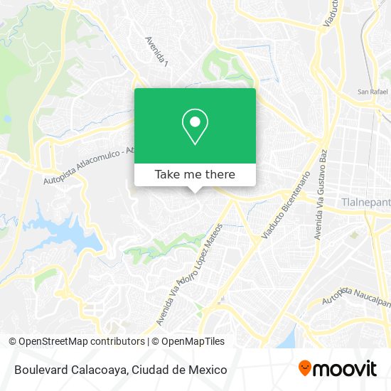 Boulevard Calacoaya map