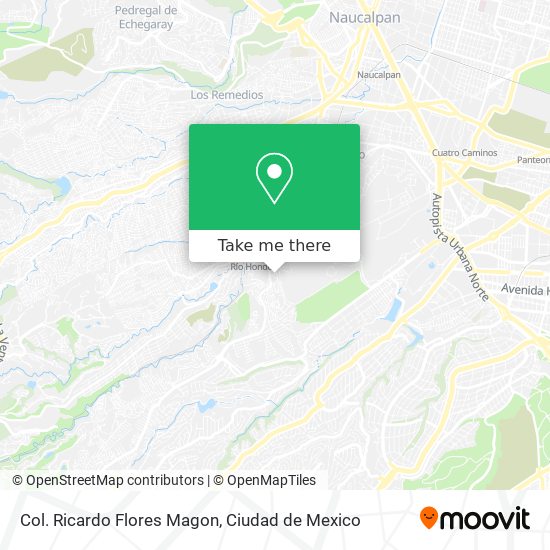 Mapa de Col. Ricardo Flores Magon