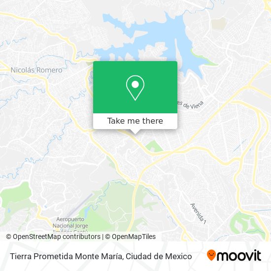 Tierra Prometida Monte María map