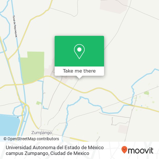 Universidad Autonoma del Estado de México campus Zumpango map