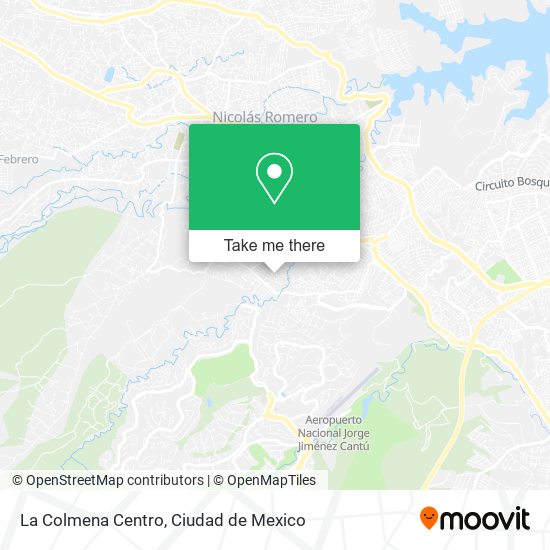 Mapa de La Colmena Centro