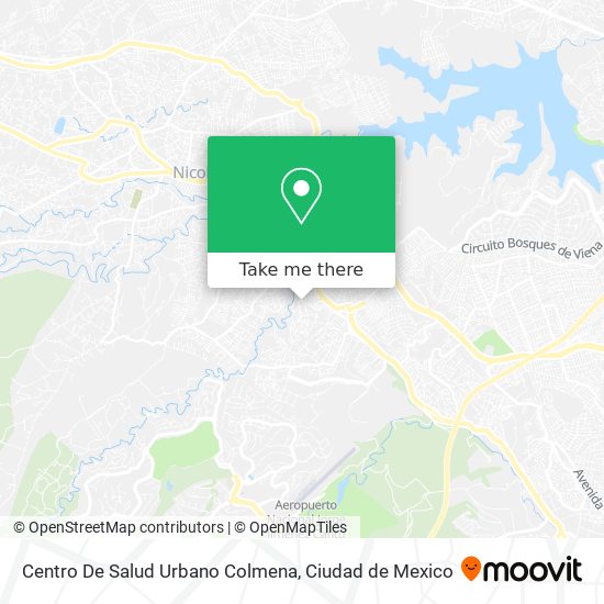 Mapa de Centro De Salud Urbano Colmena