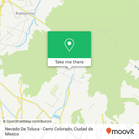 Mapa de Nevado De Toluca - Cerro Colorado