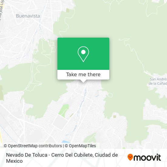 Nevado De Toluca - Cerro Del Cubilete map