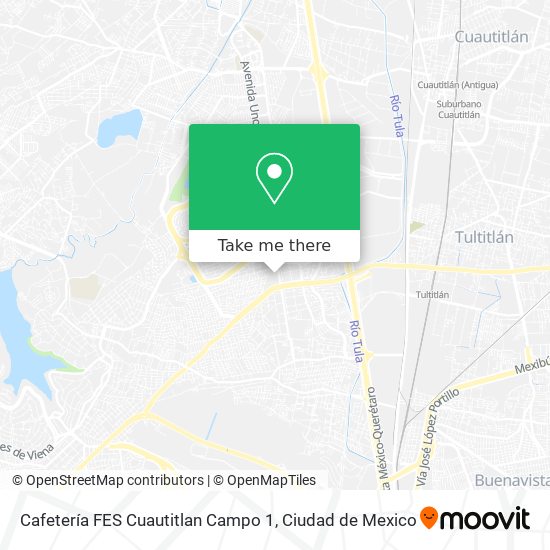 Mapa de Cafetería FES Cuautitlan Campo 1