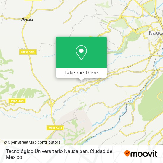 Tecnológico Universitario Naucalpan map