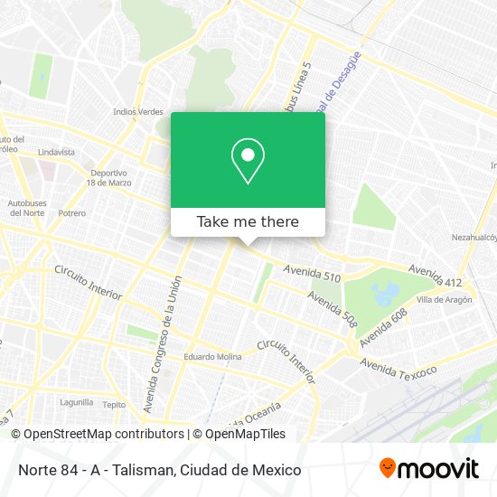 Mapa de Norte 84 - A - Talisman