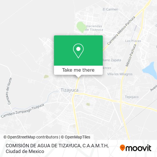 Mapa de COMISIÓN DE AGUA DE TIZAYUCA, C.A.A.M.T.H