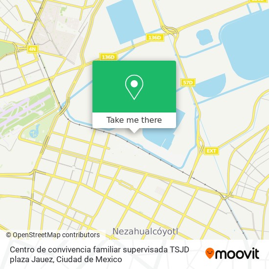 Centro de convivencia familiar supervisada TSJD plaza Jauez map