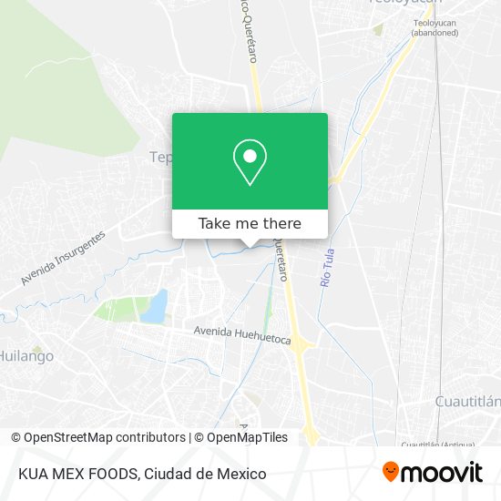 KUA MEX FOODS map