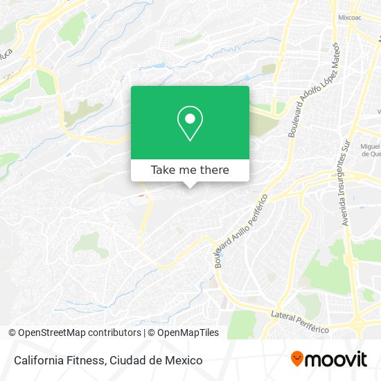 California Fitness map