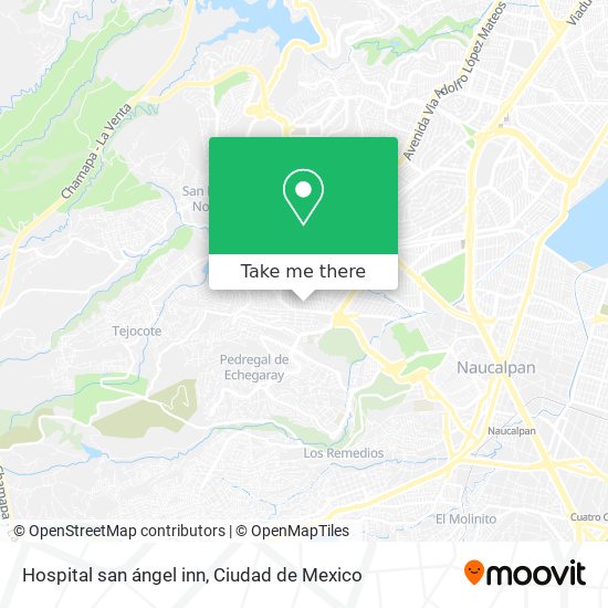 Mapa de Hospital san ángel inn