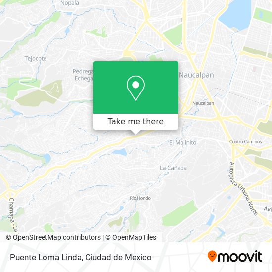 Puente Loma Linda map