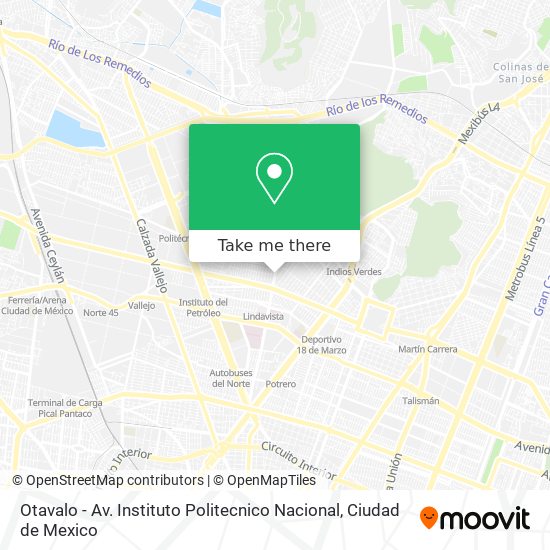 Otavalo - Av. Instituto Politecnico Nacional map