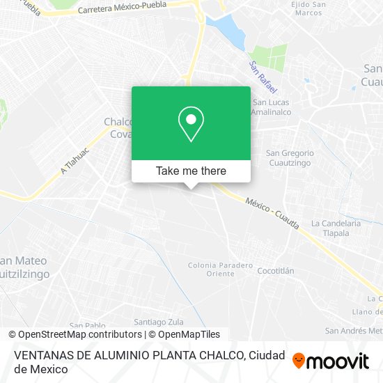 VENTANAS DE ALUMINIO PLANTA CHALCO map