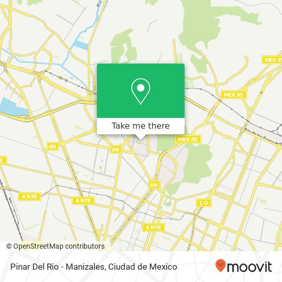 Pinar Del Rio - Manizales map