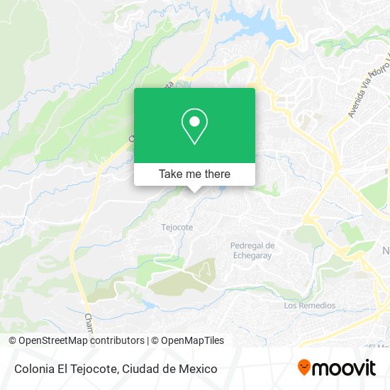 Colonia El Tejocote map