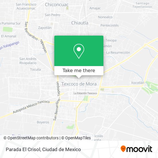 Parada El Crisol map