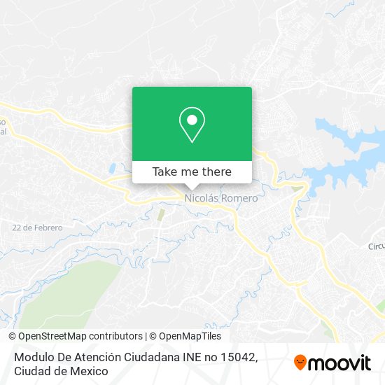 Mapa de Modulo De Atención Ciudadana INE no 15042