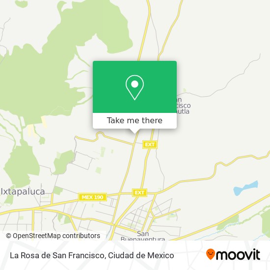 La Rosa de San Francisco map