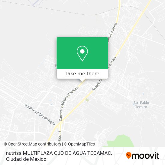 nutrisa MULTIPLAZA OJO DE AGUA TECAMAC map