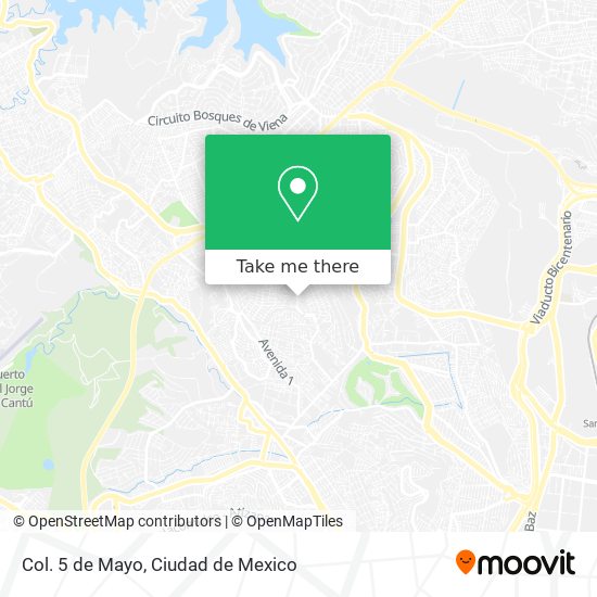Mapa de Col. 5 de Mayo