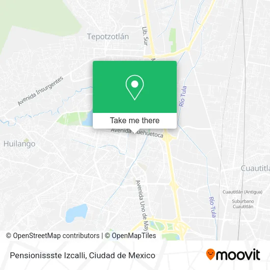 Pensionissste Izcalli map
