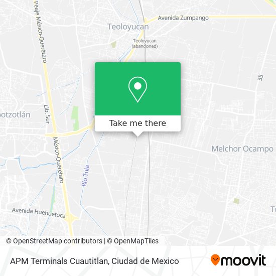 How to get to APM Terminals Cuautitlan in Coyotepec by Bus or Train