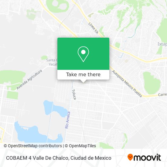 Mapa de COBAEM 4 Valle De Chalco
