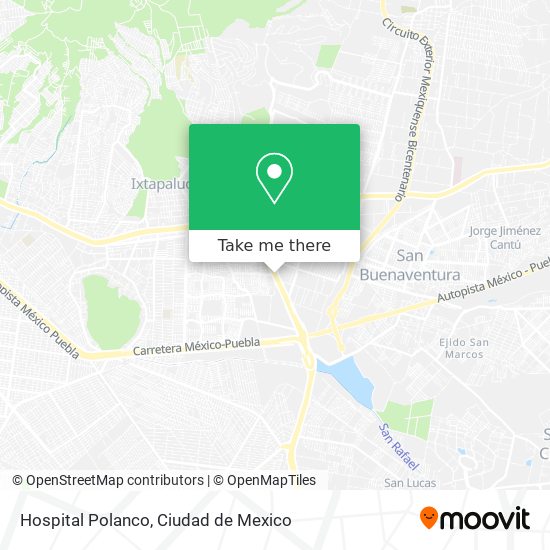 Mapa de Hospital Polanco