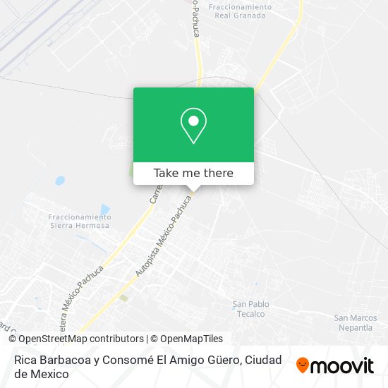 Mapa de Rica Barbacoa y Consomé El Amigo Güero