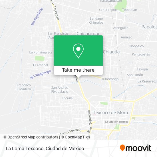 Mapa de La Loma Texcoco