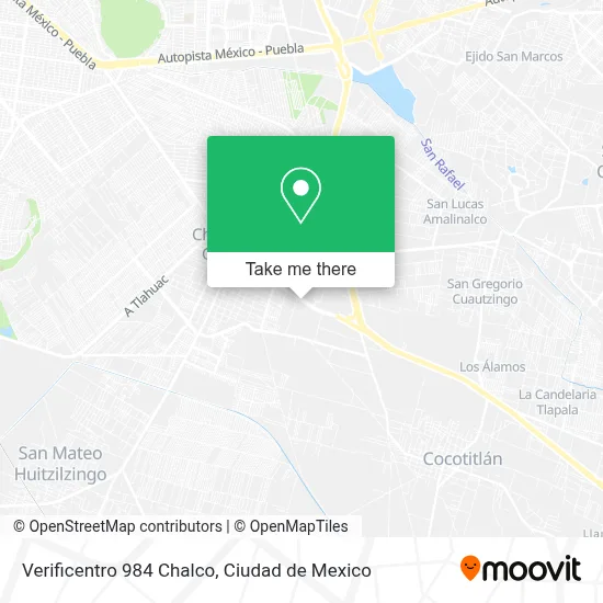 Verificentro 984 Chalco map