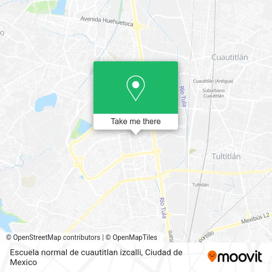 Escuela normal de cuautitlan izcalli map