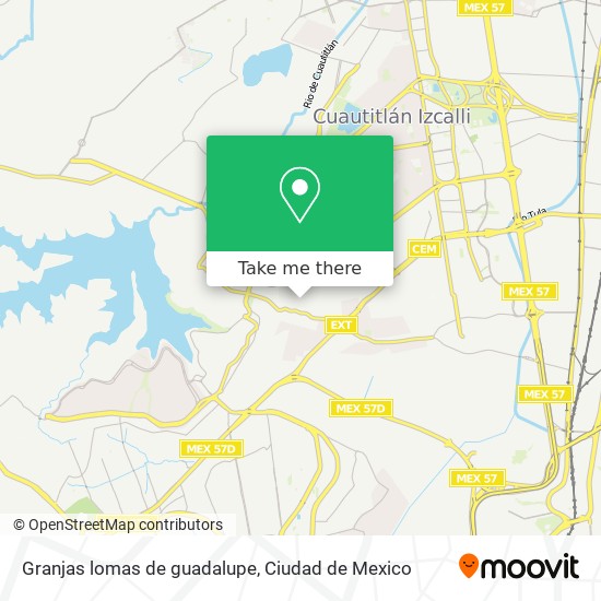 Granjas lomas de guadalupe map
