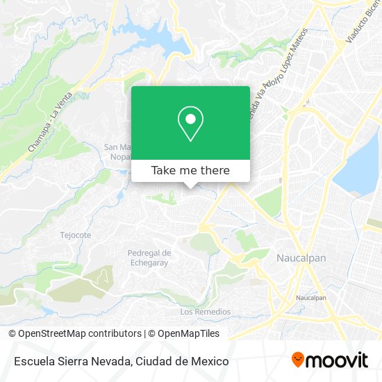 Mapa de Escuela Sierra Nevada