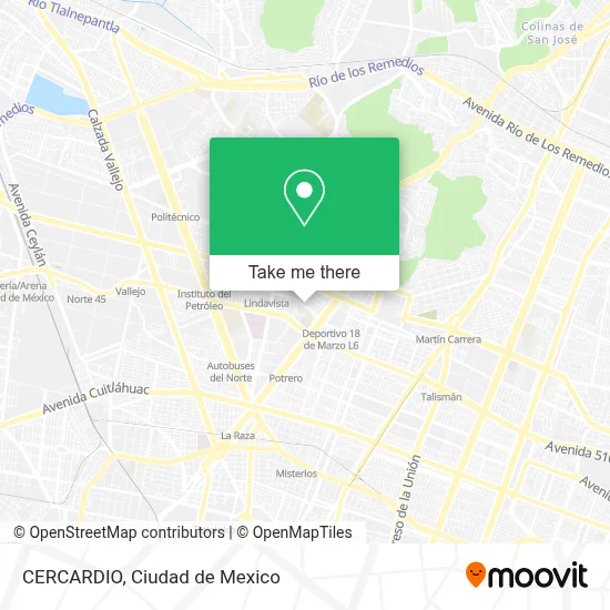 CERCARDIO map